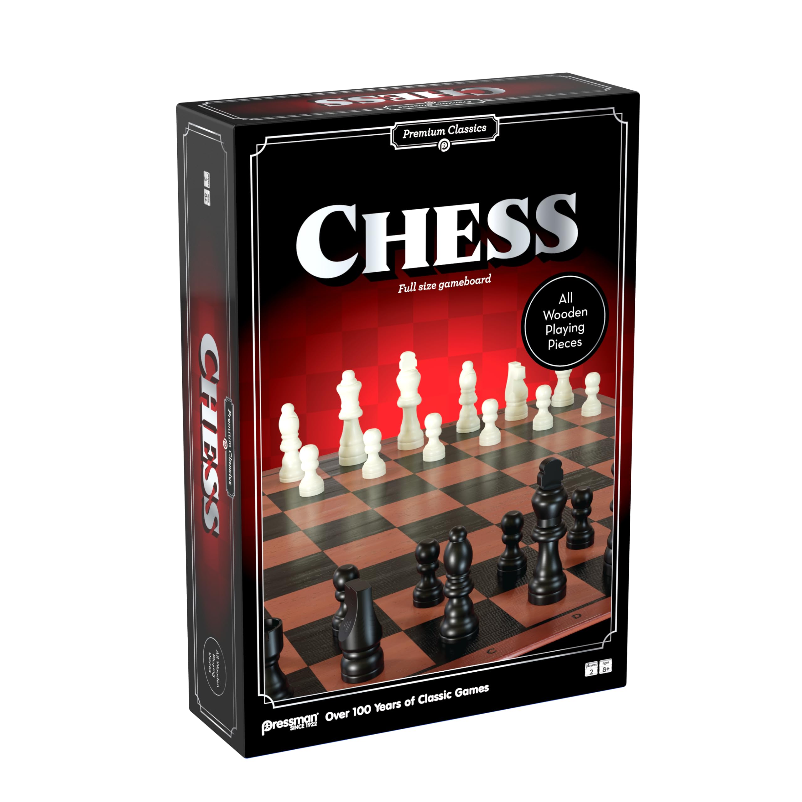Amazon.com: Pressman Premium Classics: Chess | Full-Size Folding